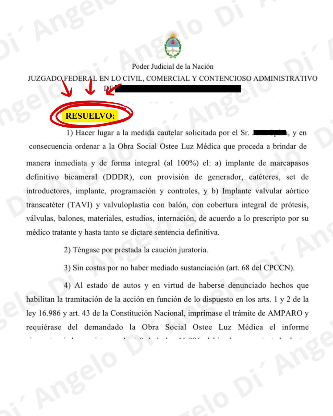 Resolución judicial 1